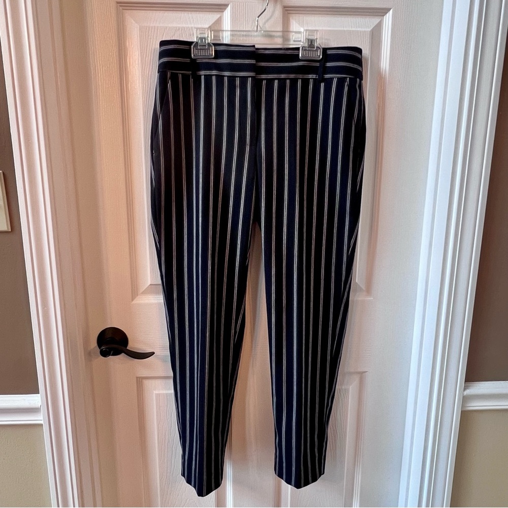 ⭐️ Ann Taylor Loft Navy Pinstripe Dress Pants Size 6
